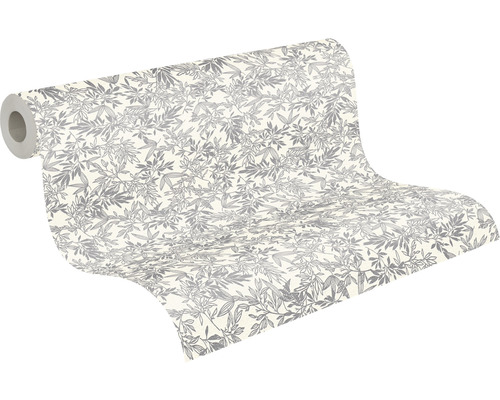 Behangrol met bladerdessin