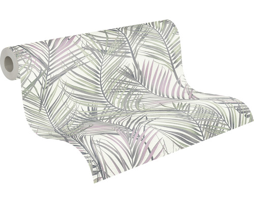 Behangrol met palmenbladmotief