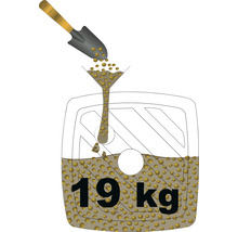 Afbeelding van een verpakkingseenheid van 19 kilogram.