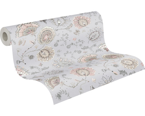 Rol behang met bloemmotief