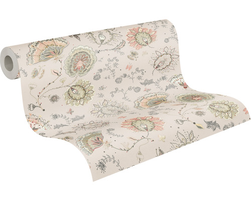 Behangrol met bloemmotief