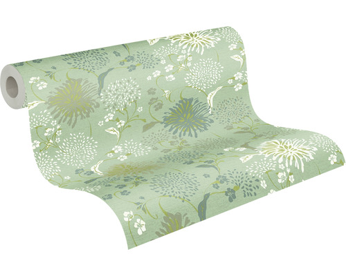 Rol behang met bloemmotief