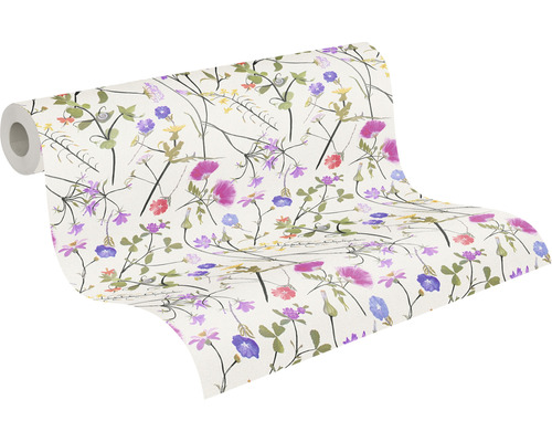 Behangrol met bloemmotief