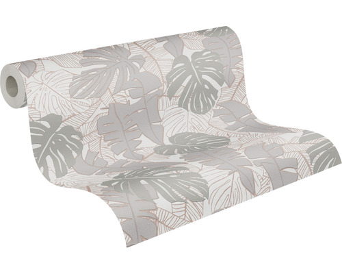 Behangrol met bladerpatroon