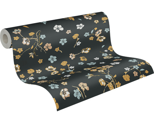 Behangrol met bloemmotief