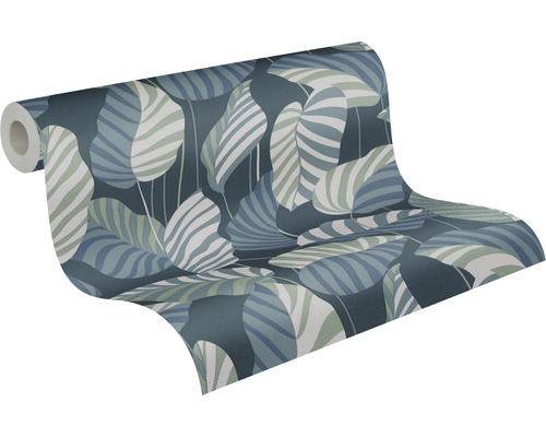 Behangrol met bladerpatroon