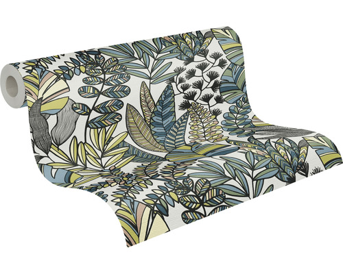 Behangrol met bladerenontwerp