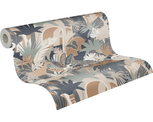 Rol behang met jungle thema