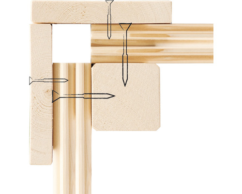 Verbinding van houten onderdelen met schroeven