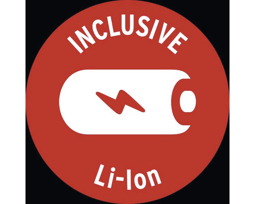 Inclusief lithium-ion batterij symbool