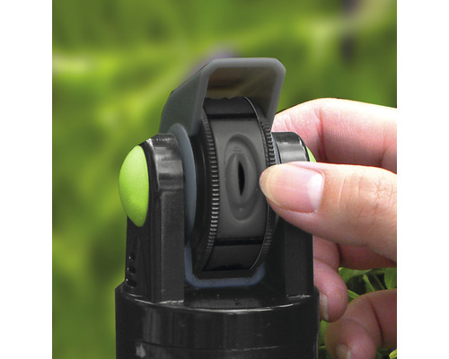 Instelling van de sproeikop voor tuinberegening