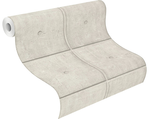 Behangrol met betonblokmotief