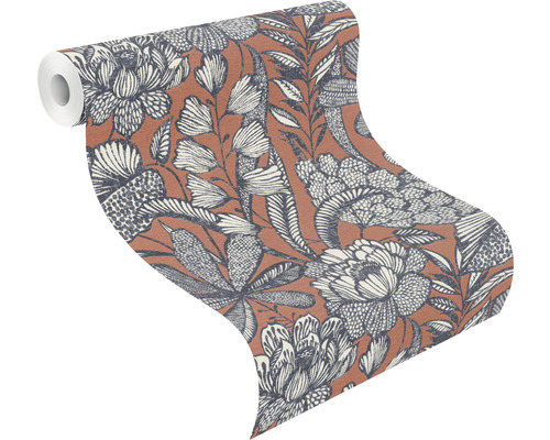 Behangrol met bloemenpatroon