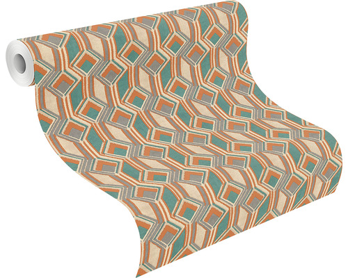 Rol behang met geometrisch patroon