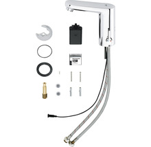 Contactloze wastafelkraan met montageaccessoires