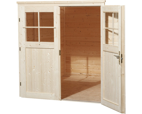 Tuinhuis met dubbele deur en ramen