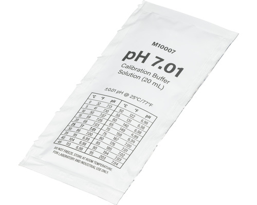 pH 7.01 kalibratiebufferoplossing in een verpakking