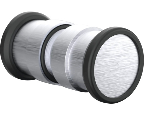 Metalen deurbuffer met rubberen afdichting