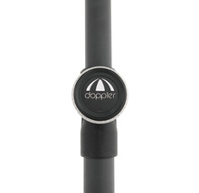 Doppler logo op een parasolstok
