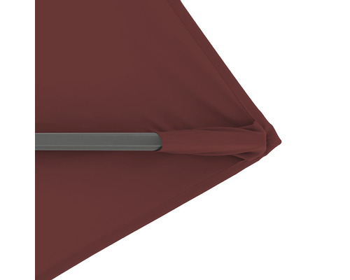 Detailopname van een zonnescherm met frame