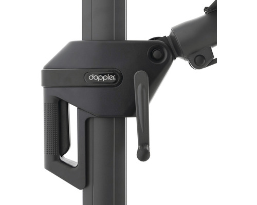 Doppler logo op een parasol