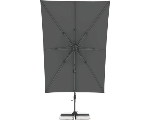 Rechthoekige parasol met standaard