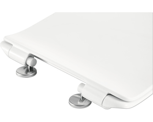 Toiletdeksel met roestvrijstalen scharnieren