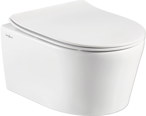 JUNGBORN Hangend toilet rimless One compact incl. wc-bril softclose met quick-release