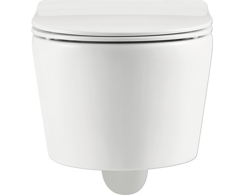 Wandcloset van keramiek met toiletzitting