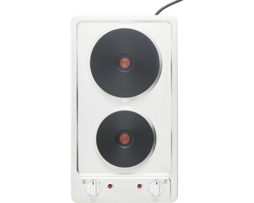 Dubbele kookplaat van roestvrij staal met twee kookzones