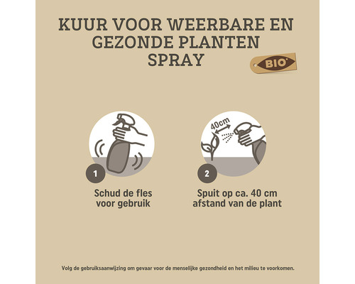 Instructies voor het gebruik van plantenspray
