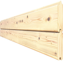 Twee houten planken met messing en groef