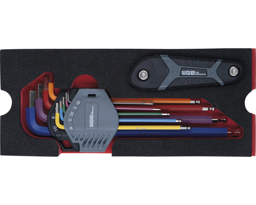 WGB haakse schroevendraaierset in koffer