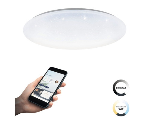Plafondlamp met dimfunctie en smartphonebediening