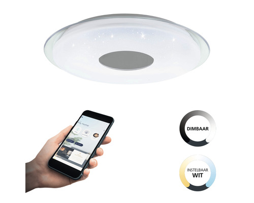 LED plafondlamp met dimfunctie en bediening via smartphone