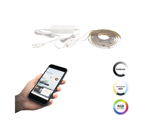 Ledstrip met stroomvoorziening en smartphonebediening