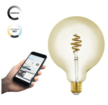 Slimme dimbare gloeilamp met instelbare lichtkleur en bediening via een app