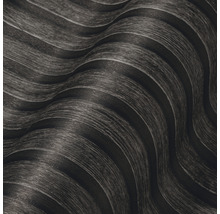 Behang met houtlook en golfpatroon