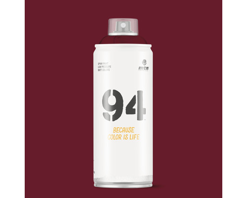 MTN 94 Spuitlak mat RV-3004 Bordeaux Red 400 ml MTN 94 spuitverf, lage druk, matte kleuren