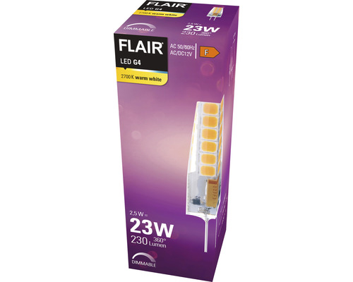 Flair LED G4 lamp in verpakking