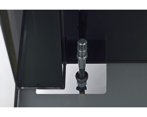 Binnenaanzicht van een aquarium met filter