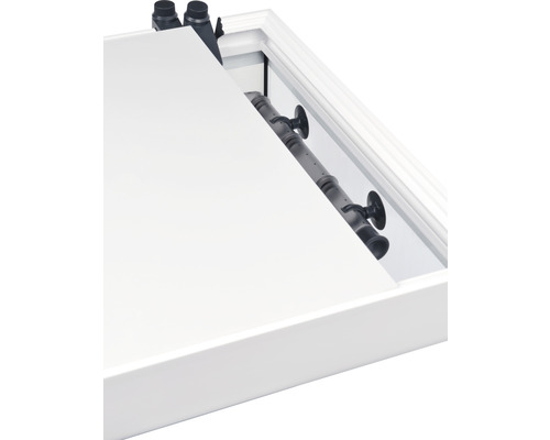 Rechthoekig aquariumfilter met filterbuis en afsluiters