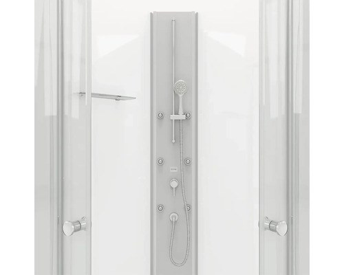 Douchecabine met douchepaneel