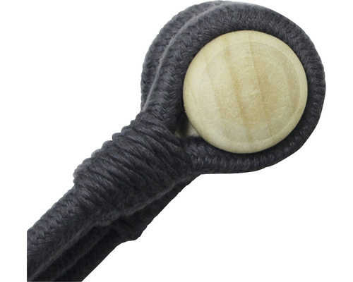 Macramé plantenhanger met houten kogel