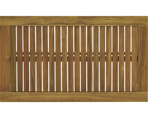 Houten tafelblad met lattenstructuur