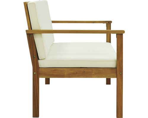 Tuinbank van acaciahout met bekleding