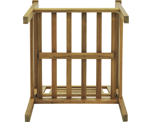 Houten plantenstandaard met vierkante vorm