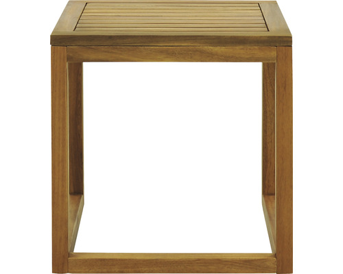 Vierkante houten bijzettafel voor de tuin