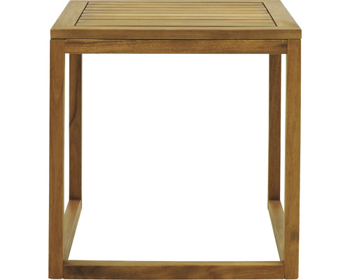 Vierkante houten bijzettafel voor de tuin
