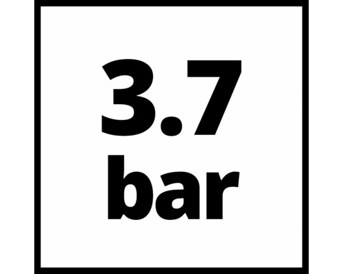 Symbool voor 3,7 bar druk